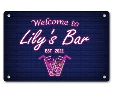 Personalised Bar Sign Any Name