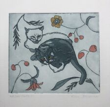 ROSE FLORENCE Limited Edition ETCHING "Cats" 42/100
