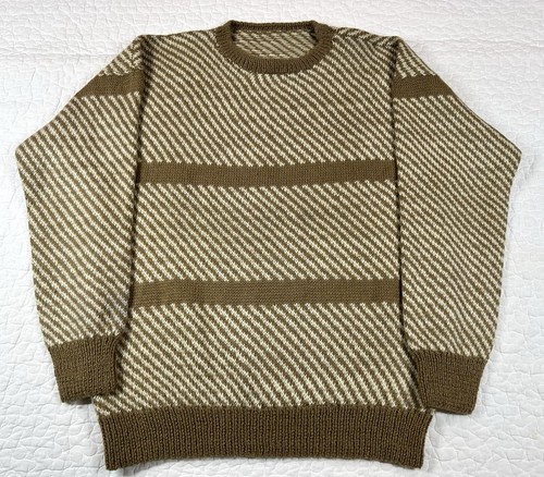 Vintage hand knit wool - knit, sweater