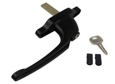 Cadenza Aluminium Window Handle Left Hand  Black Window Handle Aluminium Windows