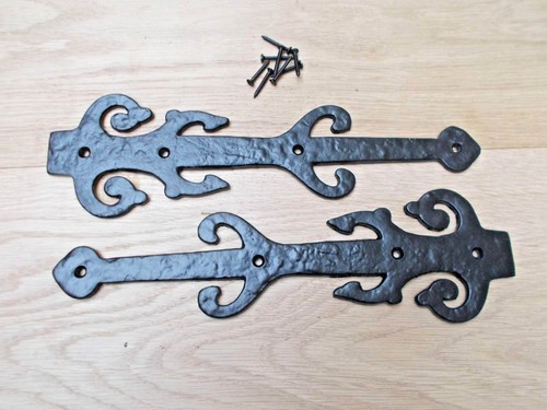 Pair black antique gothic - pair,