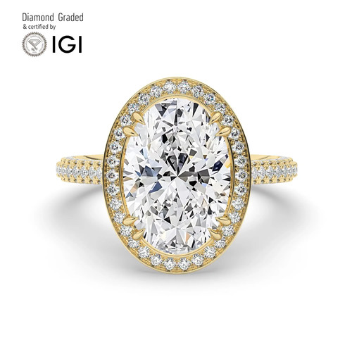 Oval diamond engagement - oval,