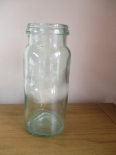 Vintage large clear glass - vintage, jar