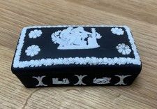 Wedgewood Jasperware Trinket Box - Black