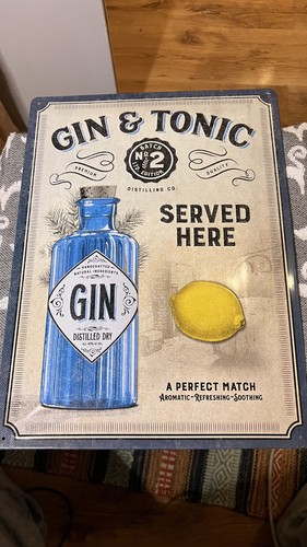 Nostalgic art metal - sign, gin