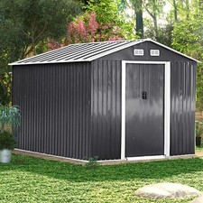 8x 8ft Shed Galvanized Storage