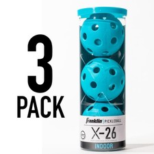 Franklin Indoor X-26 Pickleballs Blue (3pk)