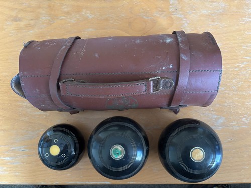 Vintage lawn bowls - lawn, with