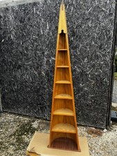 Vintage Wood Rowing Scull Boat free standing Book Shelf Nautical Decor Bookcase