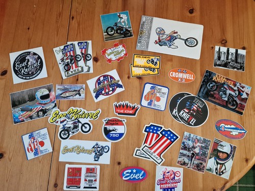 Evel knievel rare stickers - &rk,