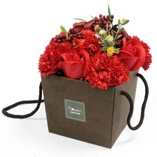 Soap Flower Bouquet - Red Rose