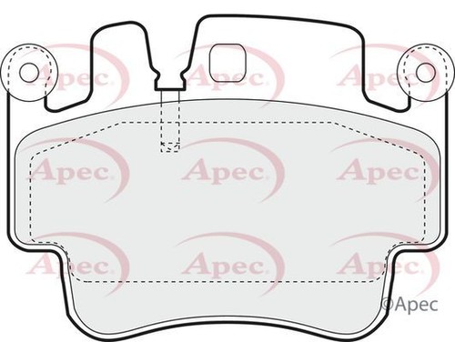 Apec front brake pad set - apec,