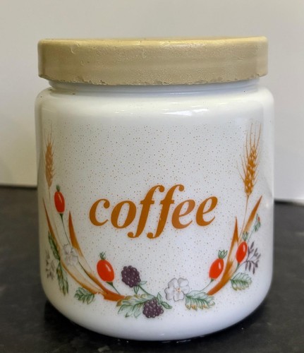 Vintage coffee canister mid