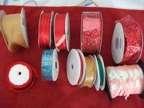 Job lot mixed ribbon spool - job,