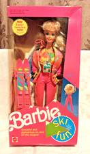 Vintage Mattel Ski Fun Barbie Doll 1991.  With Various Accessories & Box.