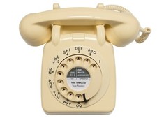 Vintage 1960s Retro GPO 706 Dial Telephone - Ivory - Fully Refurbished