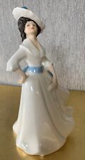 ROYAL DOULTON CHINA LADY FIGURE DOLL MARGARET WHITE & BLUE HN 2397 PERFECT