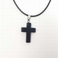 Cross Necklace Quartz Crystal