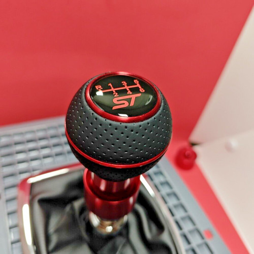 Red leather 6sp - leather, shift