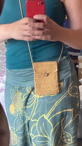 Handmade crochet crossbody - handmade,