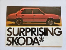 SKODA 105 120 S110R COUPE SALES BROCHURE 1980'S
