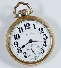 ILLINOIS BUNN SPECIAL 23 JEWEL 60 HOUR RARE TYPE II RAILROAD POCKET WATCH