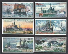 Warships Gartmann Card Set Early 1900s Brandenburg Arcona Kaiser Wilhelm Loreley