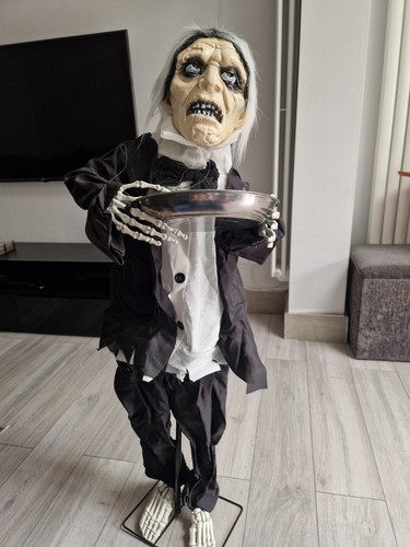 4ft animated halloween butler - animated,