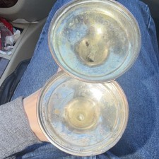 Pair of Antique Silverplate