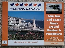 Western National Bus Timetable Book - Helston & Porthleven 1995