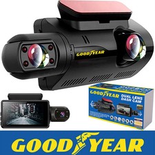 Dual Lens Car Dash Cam with Front Rear Internal Camera HD Dashcam Taxi UK