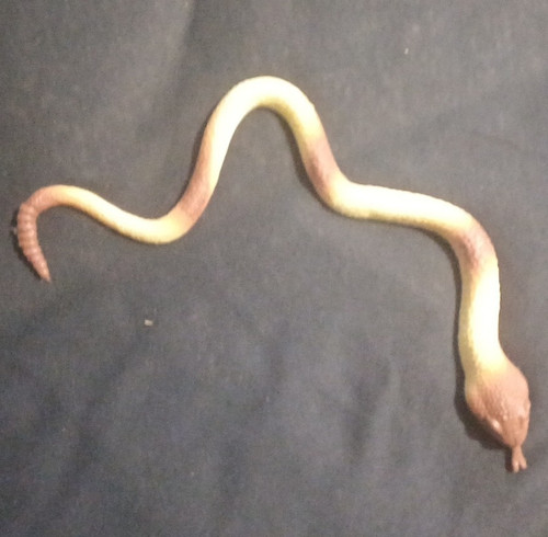 Plastic snake figurine toy - plastic,