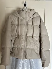 ZARA Faux Leather Hooded