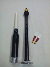 Great Highland Bagpipes Practice Chanter Rosewood Black Silver Mounts/Bagpipes