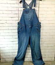 Maternity Vintage Denim Workwear Dungarees 38x32 Overalls Bib Work Wash Retro