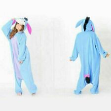 Unisex Adult Onesie0 Animal Eeyore Donkey Kigurumi Pajamas Party Cosplay Costume