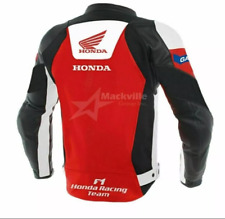 Honda Motorcycle Leather Jacket  Motorbike Racing Biker Jacket In All Sizes