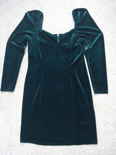 Topshop velvet green christmas - velvet,