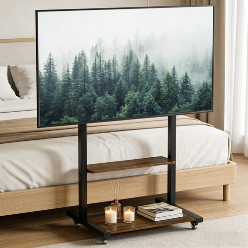 Mobile stand wood shelf - shelf, tv