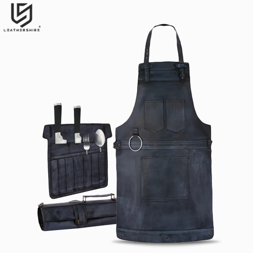 Chef black wax leather - chef,