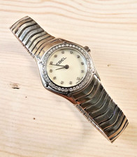 EBEL Classic Wave Ladies 42 IF-VVS Diamond Bezel Mother of Pearl Dial - 24mm