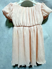 Dolce&Gabbana D&G Kids Baby Toddler Girl 2T Light Pink Chiffon Silk Party Dress