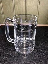 Captain Morgan Hard Plastic Embossed Rare Handled Tankard