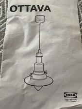 IKEA OTTAVA Industrial Fisherman's Pendant Light Ceiling Light