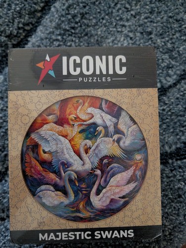 Majestic swan iconic wooden - swan,