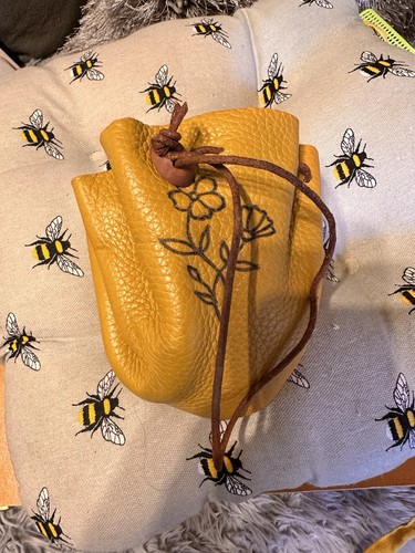 Leather small bag - bag, can
