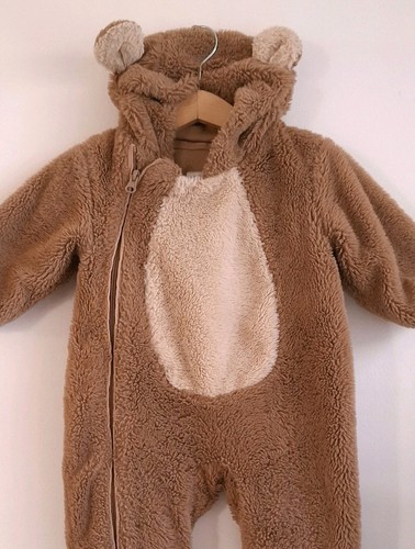 Baby brown cosy pramsuit - cosy,