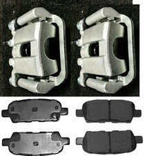 FOR NISSAN XTRAIL X-TRAIL T30/T31 2 REAR BRAKE CALIPER +CARRIERS REAR BRAK PADS 