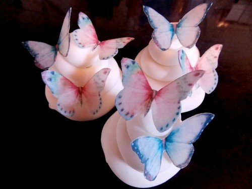 Precut pink and blue edible - precut,