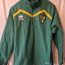 Norwich City Errea 1/4 zip  woven  Training Jacket Size M